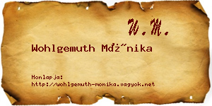 Wohlgemuth Mónika névjegykártya